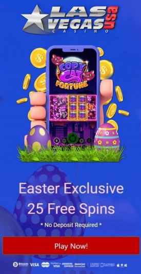 25 Free Spins at Las Vegas USA Casino 25 Free Spins at Las Vegas USA Casino